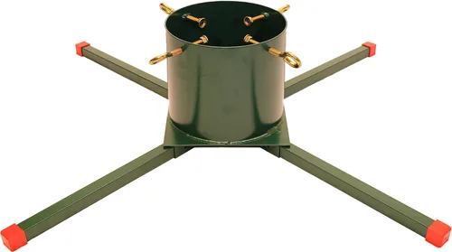 Vista 8 de Goliath Soporte de acero soldado para árbol de Navidad para árboles vivos de 5 a 12 pies