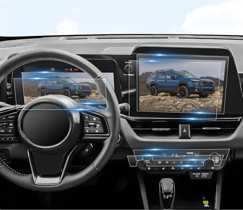 Vista 8 de BIBIBO Protector de pantalla para Honda Pilot 2023 2024 compatible con Honda Pilot 2023 2024 9 pulgadas HD 9H película protectora resistente a