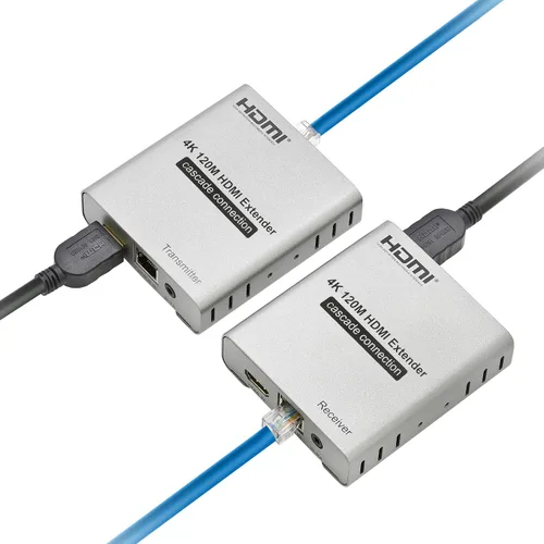 Vista 8 de ET4K100M 4K@30Hz HDMI 1.4 Extensor sobre Cat5e/Cat6/Cat7 - 330 pies (328.1 ft), HDCP 1.4, con bucle, paso IR y protección contra sobretensiones