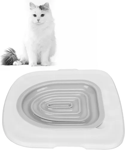 Vista 2 de Herramienta de entrenamiento de inodoro para gatos, entrenador de inodoro para gatos, fuerte capacidad de carga, respetuosa con el medio ambiente