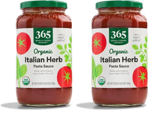 Vista 9 de 365 by Whole Foods Market, Salsa de pasta de hierbas italianas orgánicas, 25 onzas