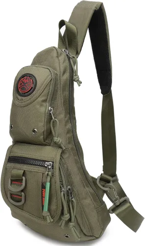 Vista 9 de NICGID Mochilas tipo bandolera, bolsa de pecho con bandolera, bolsas cruzadas de hombro para hombres y mujeres, viajes al aire libre Outdoor Travel