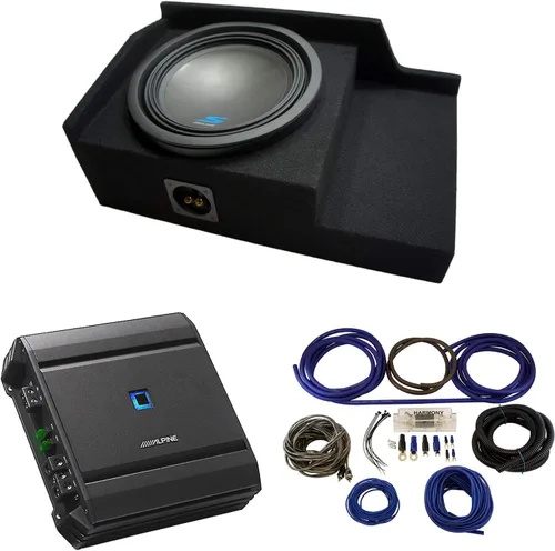 Vista 9 de Alpine S-W12D4 - Subcaja cargada de 12 pulgadas para Silverado Extended Cab Sin amplificador