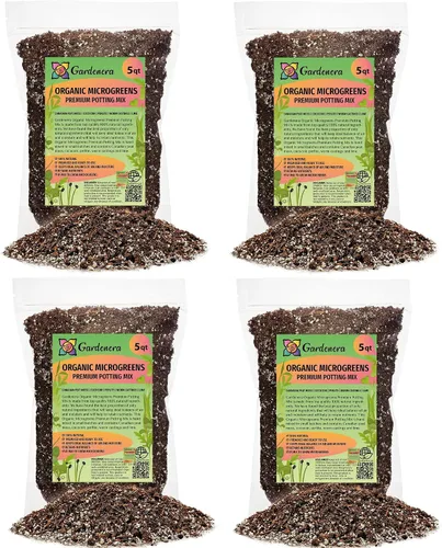 Vista 4 de Gardenera Mezcla orgánica para macetas de microverduras: mezclada a mano con cuidado con musgo de turba canadiense de alta calidad, cococolo