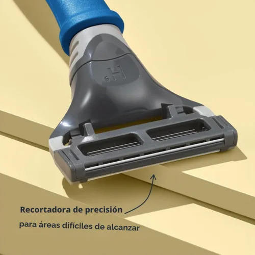 Vista 4 de Harry's Maquinilla de afeitar original para hombres - Mango de afeitar y Mango Azul Índigo