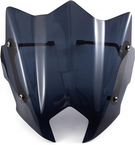 Vista 5 de Wind Deflector Front Flyscreen for FZ8 2010-2017 for FZ-8 for FZ 8 Motorcycle Touring Sports WindScreen Windshield Visor Deflector Windscreen(Black)