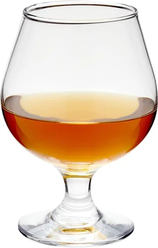 Vista 9 de Juvale Vasos de cóctel – 13 onzas de tallo corto moderno transparente, 4 unidades, cristal sin plomo, copas de brandy y sorteos de globos de coñac