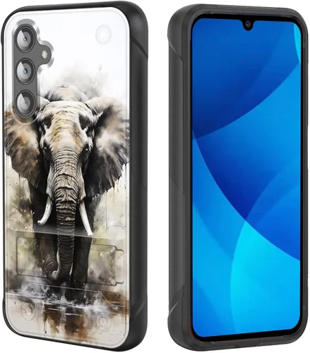 Vista 16 de Funda para Galaxy S25, de doble capa, resistente, a prueba de golpes, con soporte, funda protectora militar a prueba de caídas para Samsung Galaxy