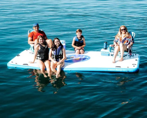 Vista 2 de Island Hopper Island Buddy - Muelle inflable para plataforma de agua