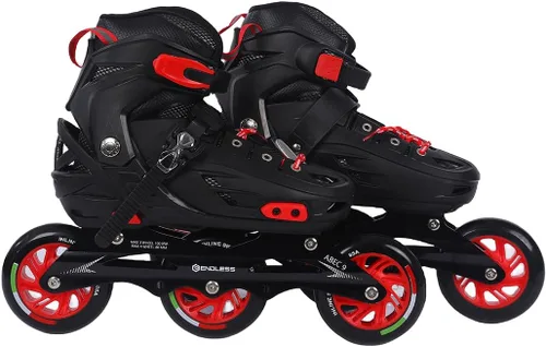 Vista 7 de Endless EL1033 Inline Adjustable Skates Aluminium Chassis and 100 mm PU Three Wheels with ABEC 9 Bearings Indoor and Outdoor