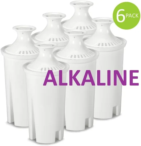 Vista 2 de Vitev Filtro de repuesto de agua alcalina, compatible con jarra Brita (paquete de 6)