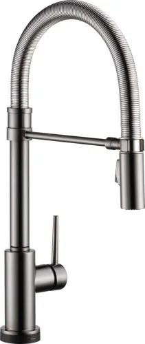 Vista 12 de Delta Faucet Trinsic Pro - Grifo de cocina de estilo comercial, grifos de cocina con rociador desplegable, grifo de fregadero de cocina, grifo