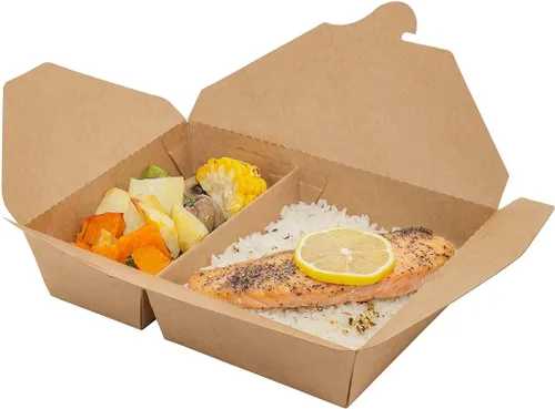 Vista 76 de Restaurantware Bio Tek - Cajas para llevar de 30 onzas, 200 loncheras para llevar, cierre de tabulación, resistentes al calor, desechables, de papel