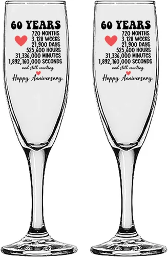 Vista 7 de GIFTS INFINITY® Juego de 2 copas de champán grabadas para boda con corazón de Infinity, copas personalizadas para brindis - Regalo para el Día
