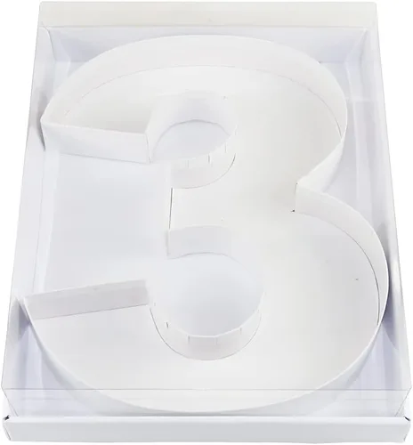 Vista 6 de WENPACK 2025 - Caja de regalo de cartón con forma de tapa transparente (negro, tapa graduada)