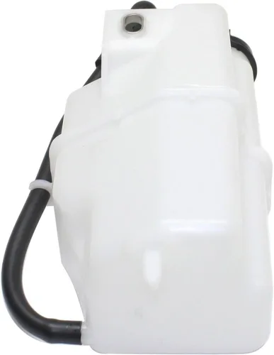 Vista 4 de Evan-Fischer Depósito de refrigerante compatible con Mazda 2 2011-2014 con tapa y manguera de plástico