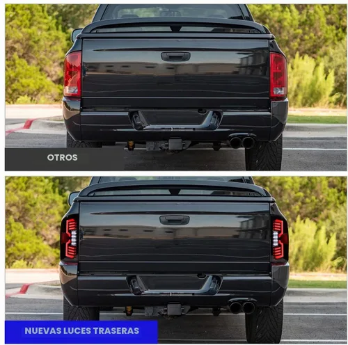 Vista 5 de Luces traseras secuenciales LED para Dodge Ram 1500 2002-2006 y Dodge Ram 2500 / 3500 2003-2006, conjunto de luces traseras LED completas con Claro
