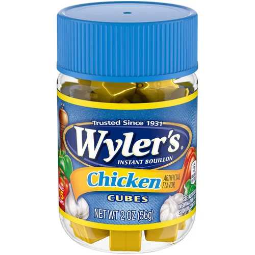 Vista 13 de Wyler's Cubos de caldo instantáneo de carne de res (tarro de 3.25 onzas)