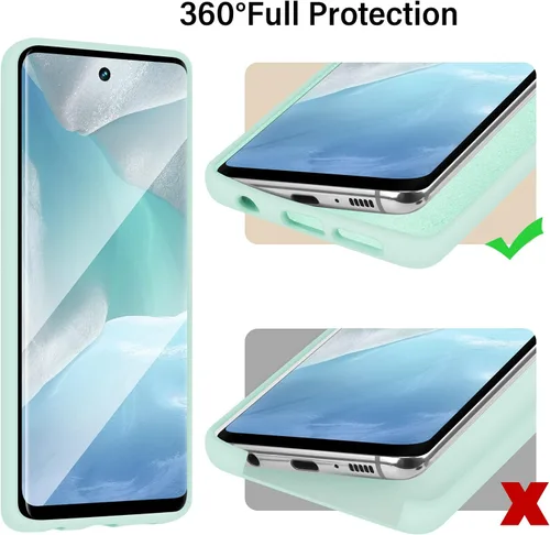 Vista 7 de Funda de silicona líquida compatible con Galaxy S20 FE 5G, protección de cuerpo completo de goma de gel a prueba de golpes para Galaxy S20 FE 6.5