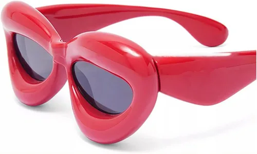 Vista 4 de GIFIORE Gafas de sol infladas de ojo de gato a la moda, divertidas, gafas de sol de moda