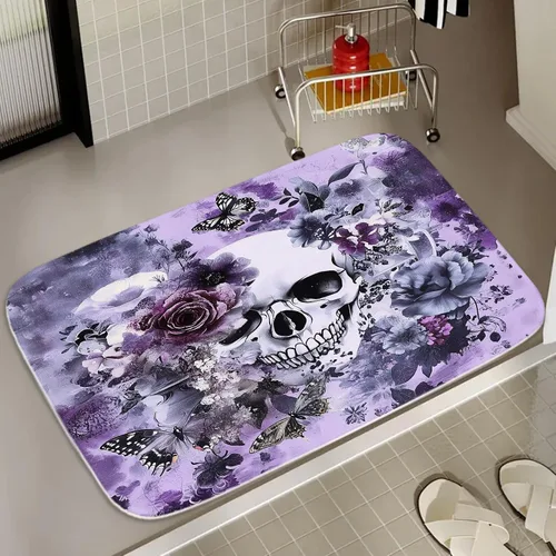 Vista 8 de Alfombra de baño de terciopelo coral con diseño náutico de tortugas marinas, animales de playa, tapete de ducha antideslizante para baño de océano