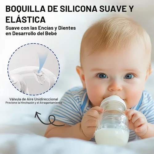 Vista 5 de Kit de conversión de vasos con popote para biberones anticólicos Philips Avent, tapa suave y popote con peso, kit de transición con asas, paquete