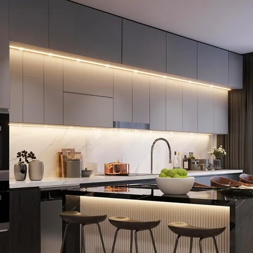 Vista 10 de Feit Electric Tira de luz LED de persecución inteligente de 10 pies, RGB que cambia de color + blanco sintonizable, aplicación Wi-Fi y control