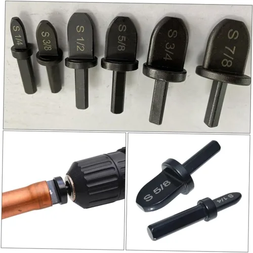 Vista 2 de 6 unids herramienta de abocinación de cobre manual de brocas de estampación de cobre expansor para mantenimiento Diseño compacto para equipos
