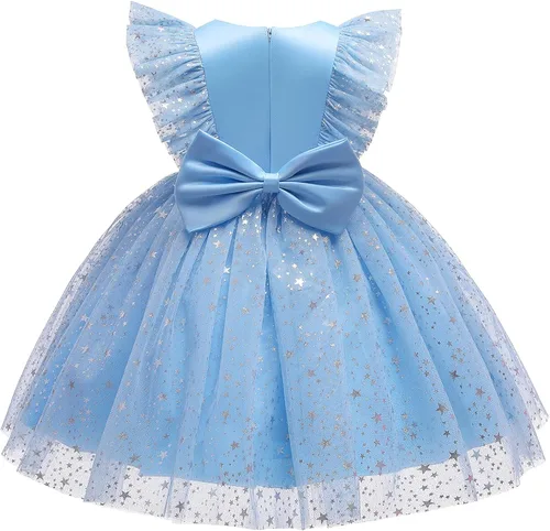 Vista 2 de Nileafes Vestido de princesa para niñas pequeñas, vestido de tutú de fiesta