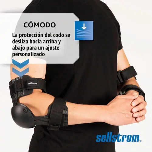 Vista 4 de Sellstrom ArmorPro - Coderas tácticas – Protección profesional para codos y brazos para soldadura, molienda – para hombres y mujeres