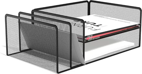 Vista 8 de TRU RED Staples TR57538-CC - Archivo horizontal de malla de alambre de 4 compartimentos