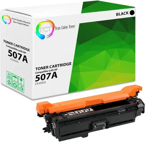 Vista 18 de TCT Paquete de 4 cartuchos de tóner 507A – Reemplazo compatible para HP 507A CE400A CE401A CE402A CE403A funciona con impresoras HP LaserJet