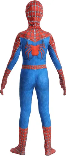 Vista 6 de FXBCOS Disfraz de Spider Zentai de elastano, disfraz de Halloween
