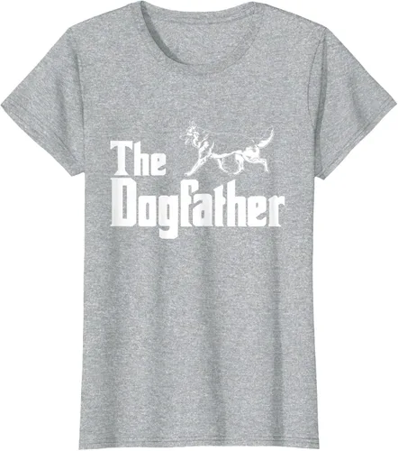 Vista 26 de The Dogfather Pastor Alemán - Camiseta de regalo divertida, Negro, S