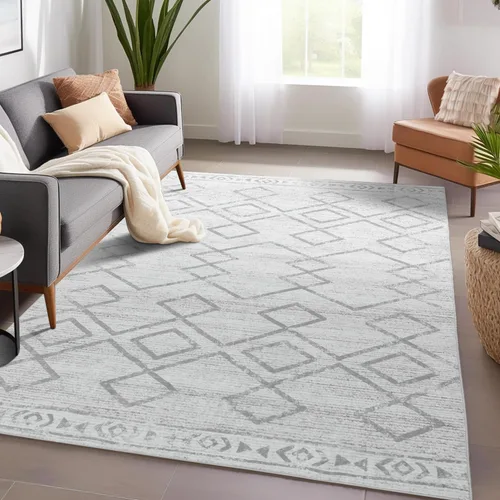 Vista 28 de jinchan - Tapete de pasillo marroquí de 2 x 6 pies con líneas, bohemio, lavable, para cocina, suave, geométrico, de lana sintética, antideslizante