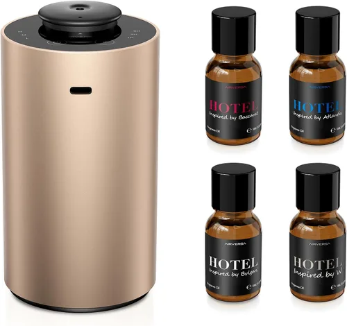 Vista 12 de Airversa - Difusor de aceites esenciales sin agua para aromaterapia en el hogar con 3 configuraciones de temporizador de cuenta regresiva o apagado