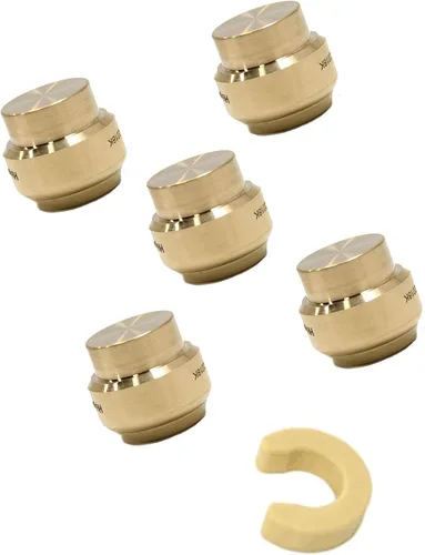 Vista 11 de Paquete de 2 tapas de enchufe EFIELD de 1 pulgada para conectar Pex, cobre, CPVC con clip de desconexión, (PF101-2PCS)
