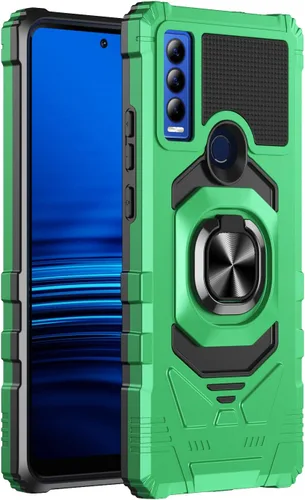 Vista 9 de Funda para Cricket Ovation 3 / AT&T Motivate Max con protector de pantalla de vidrio templado, protector de cuerpo completo [grado militar]