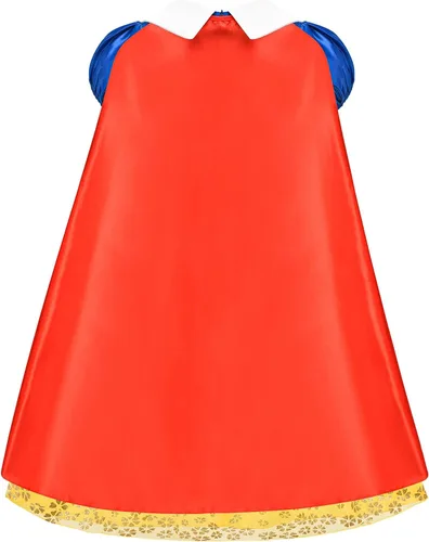 Vista 3 de Avady Girls Princess Costume for Snow White Birthday Party Halloween Christmas Dress Up Red