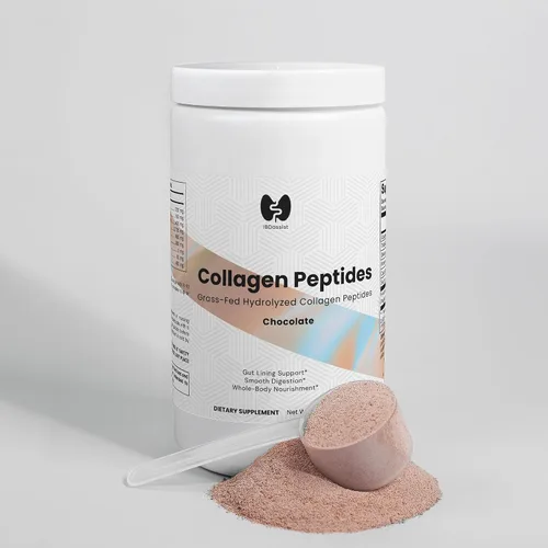 Vista 3 de Péptidos de colágeno en polvo sin sabor – Colágeno bovino hidrolizado para la salud intestinal y la digestión – Proteína de colágeno fácil