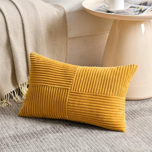 Vista 45 de Fancy Homi - Paquete de 2 fundas de almohada decorativas de color verde oliva pequeñas de 12 x 12 pulgadas para sala de estar, sofá, cama