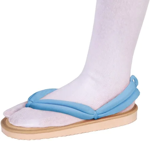 Vista 4 de UZAIN Anime Cosplay Clog Shoes Cosplay Sandal Prop Oshitari with Socks Negro