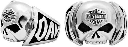 Vista 2 de Harley-Davidson HSR0004 - Anillo de calavera para hombre