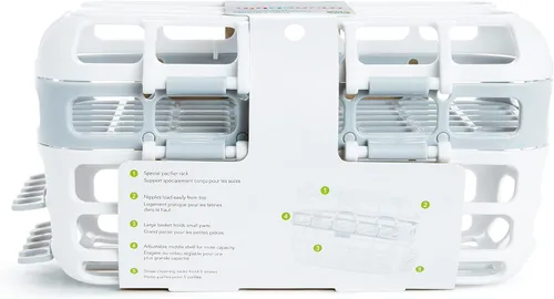 Vista 8 de Munchkin® Cesta para Lavaplatos de Alta Capacidad, 1 Paquete, Gris