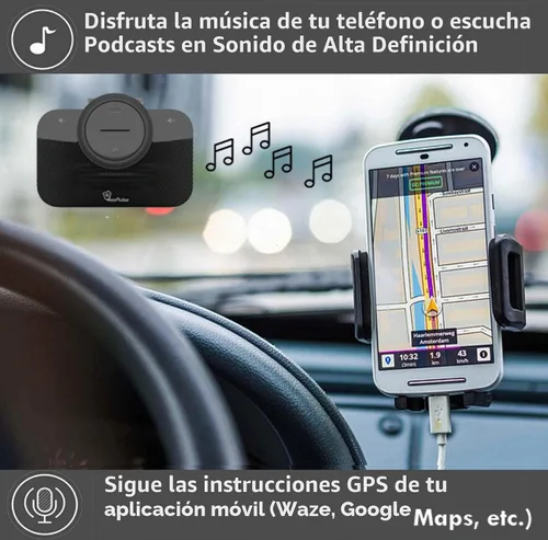 Vista 4 de Altavoz de coche B-PRO 2B Kit manos libres, 6W Hi-Fi Altavoces, con Bluetooth Automático Multipunto Conexión Teléfono Celular