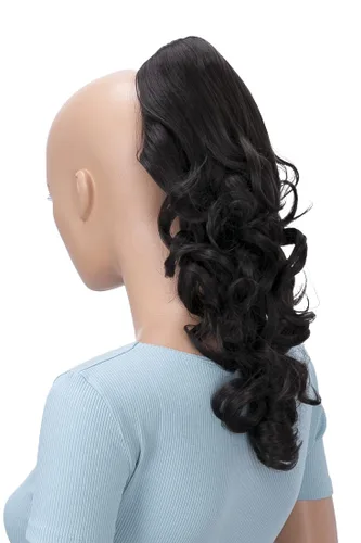 Vista 21 de CAISHA Extensión de clip de cola de caballo de 16 "voluminoso ondulado marrón ceniza H214
