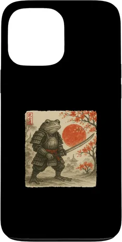 Vista 24 de Frog Samurai Japanese Warrior Costume Sumi-e Art Funny Case for iPhone 16
