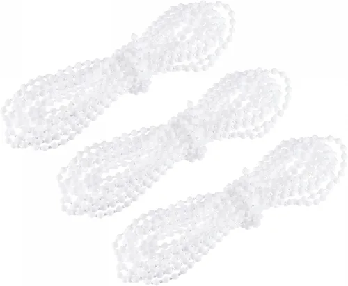 Vista 12 de uxcell Cordón de cadena con cuentas, 2.19 yardas, 3 piezas de persianas enrollables verticales romanas para cortinas de ventana, piezas de repuesto
