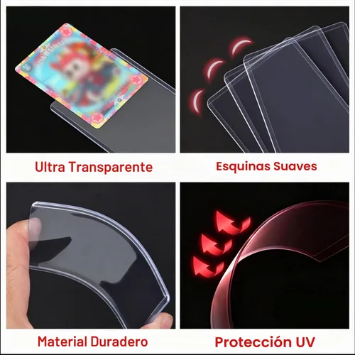 Vista 3 de Cargadores superiores para tarjetas, 400 fundas para tarjetas