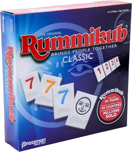 Vista 3 de Rummikub, The Original Rummy Tile Game, Juego de tejas, Paquete de 1, Marrón